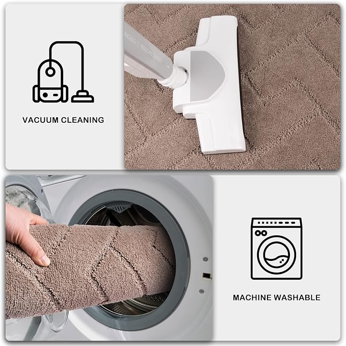 PURRUGS Dirt Trapping Door Mat 32" x 70", Non-Slip Machine Washable Entry Rug - Image 7