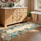 GarveeHome 2.5x8 Jungle Hallway Runner Rug, Soft Beige Animal Long Kitchen - Image 2