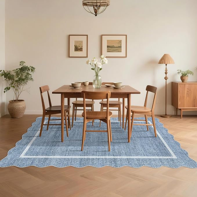 GarveeHome Scalloped Large Living Room Area Rug 6x9 - Image 4