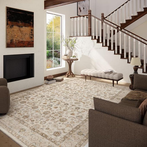 10x12 Area Rugs for Living Room: Washable Living Room Rug Stain Resistant Non - Image 2