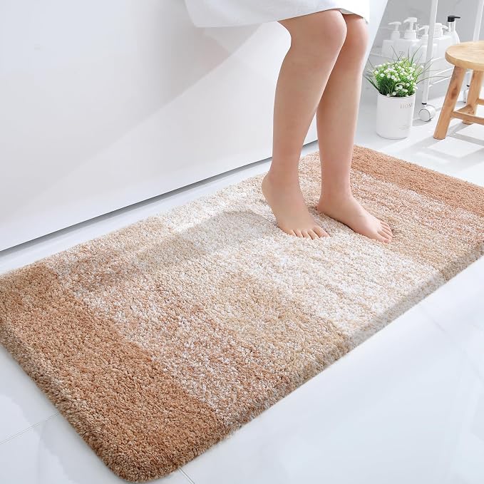 OLANLY Large Bathroom Rugs Mat 40x24, Extra Soft Absorbent Microfiber Bath Rugs by OLANLY