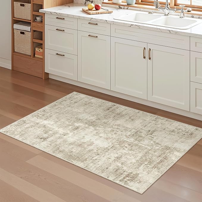 Soalmost 2x3 Washable Rugs for Kitchen, Powder Room Small Area Rug Non-Slip - Image 2