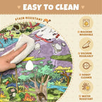 Desert Adventure Kids Rug 5x7 – Safari Animal Map Carpet - Image 4