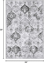 Lahome Moroccan Trellis Washable Rug, 2x3 Kitchen Rugs - Image 2