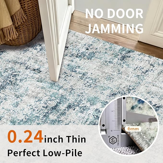 Machine Washable Runner Rugs 2x6: Stain & Spill Resistant Carpet Runners - Image 7