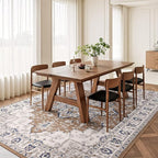 Rugflix 9x12 Area Rug for Living Room, Vintage Washable Area Rug Non Slip - Image 3