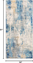 Lahome 2x4 Washable Hallway Runner Rug, Non Slip Runner Rug, Easy Clean Soft - Image 2