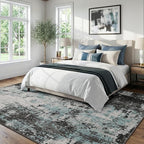 RELEANY Washable Area Rugs 6'x9' Non-Slip Modern Abstract Soft - Image 2