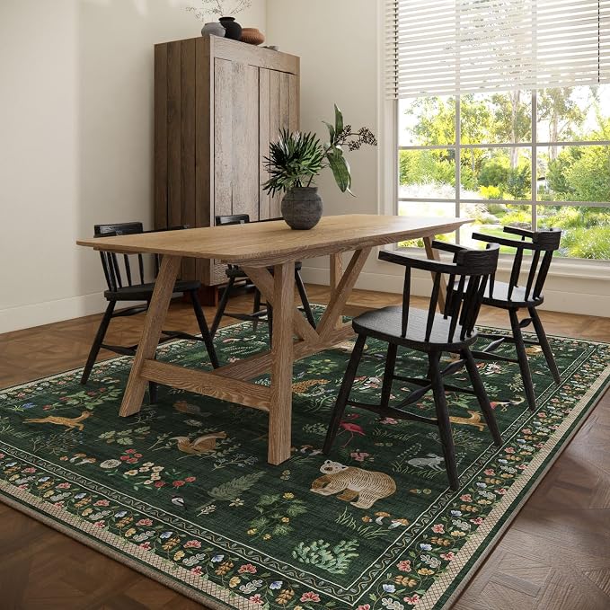 Machine Washable Rug for Living Room: 9x12 Area Rugs for Bedroom Stain - Image 6