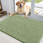 OLANLY Dog Door Mat for Muddy Paws 36x24, Ultra Absorbent Chenille Mud Doormat by OLANLY