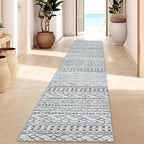 KUTA Boho Hallways Runner Rugs 2x12, Moroccan Washable Kitchen Rug Non-Slip by KUTA