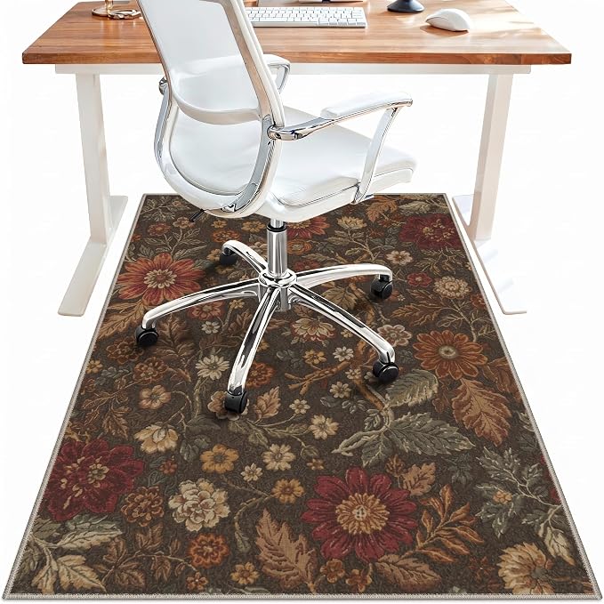 48"x72" Office Chair Mat for Hardwood Tile Floor, Under Desk Carpet Protector by BESBLEE