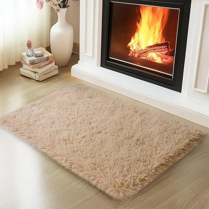 Mugorn 2x3 Rugs for Bedroom, Fluffy Area Rugs for Living Room, Soft Shag Kids by MUGORN