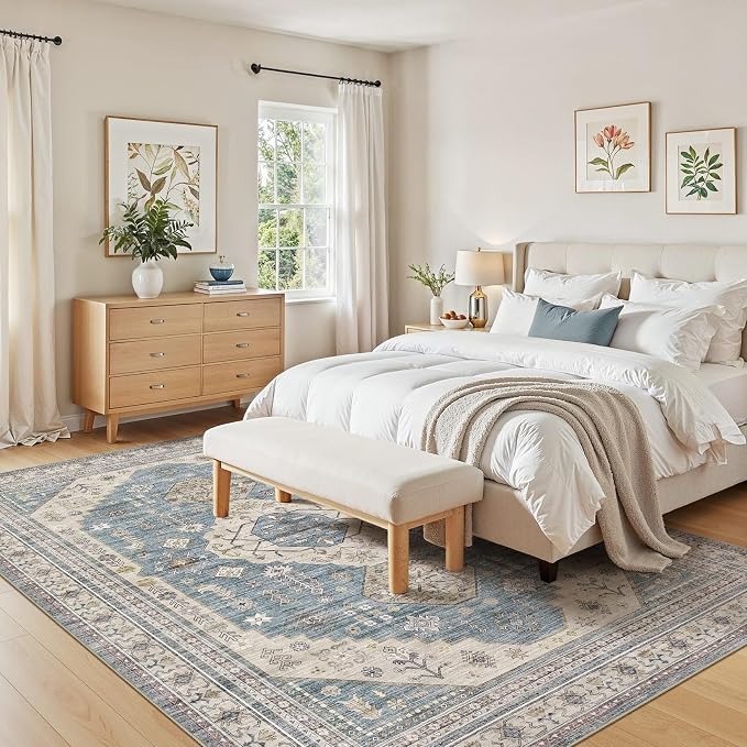10x14 Washable Area Rug, Large Rugs - Image 7