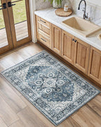 AMADA HOMEFURNISHING 2x4 Washable Area Rug, Low-Profile Entryway Rug - Image 8
