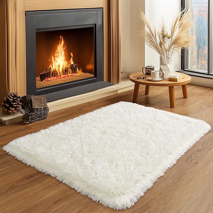 Soft Small Rugs for Bedroom Hallways, 2x3 Area Rugs for Living Room, Modern by Awaytail