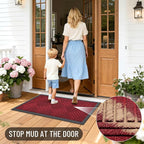 OLANLY Front Door Mat Outside Entrance 29.5x17, Heavy Duty Sturdy Natural - Image 7