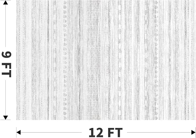 9x12 Area Rugs for Living Room Machine Washable Rug Distressed Indoor Carpet - Image 2
