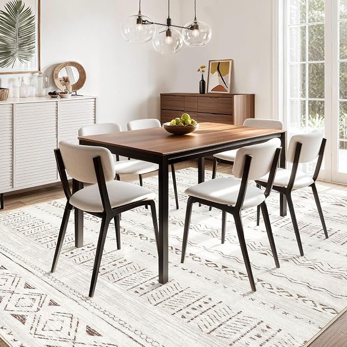 cotiled 10x14 Area Rugs Living Room Rug: Washable Boho Rugs - Image 9