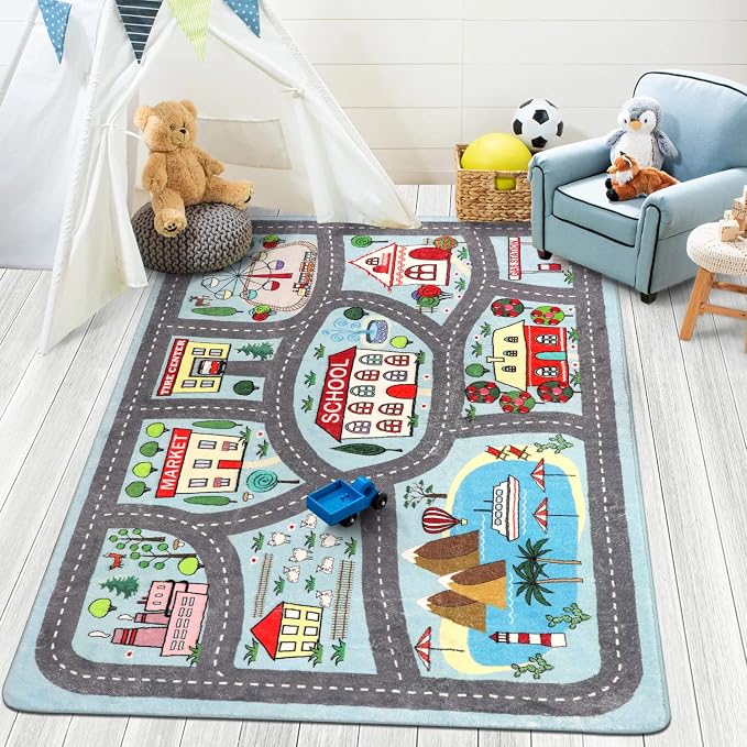 LIVEBOX Soft Kids Rug 4'x6' Carpet Play Mat by LIVEBOX