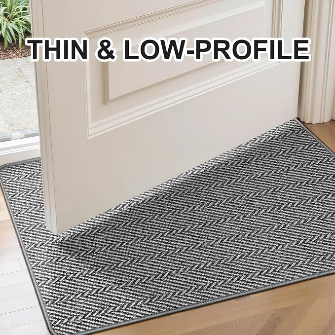Ultra Thin Door Mat Indoor Entrance 24"x47", Low-Profile Indoor Door Mat - Image 5