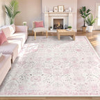 Lahome Flavie Washable Rugs 8x10, Soft Nursery Area Rug by Lahome