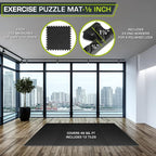 ProsourceFit Exercise Puzzle Mat ½-inch, EVA Interlocking Foam Floor Tiles - Image 2