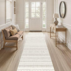 cotiled Hallway 2.6x8 Runner Rugs: Washable Boho Rugs - Image 6