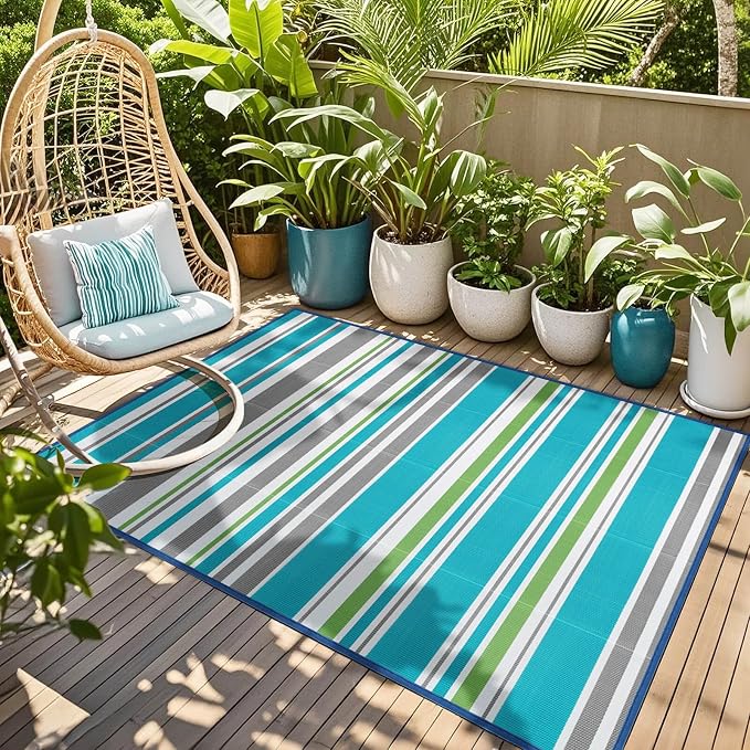 Outdoor Patio Plastic Rug Waterproof - Image 5