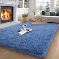 qulint Blue Rug for Living Room 5x7, Large Fluffy 5x7 Area Rug for Bedroom Soft by QULINT
