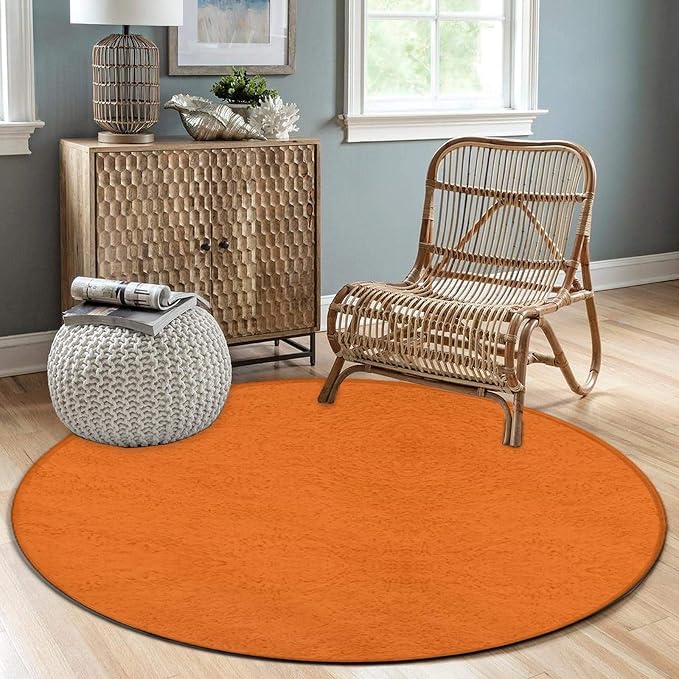 Home Decor Non Slip Kitchen Office Circle Rug, Machine Washable Modern Round - Image 4