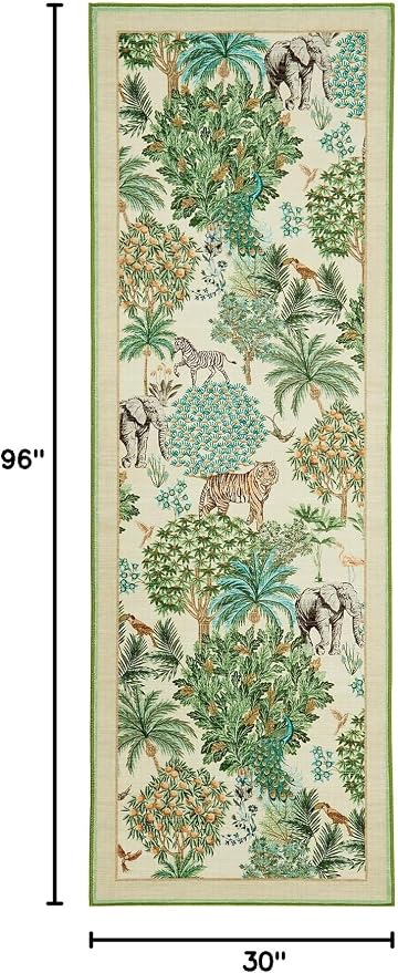 GarveeHome Jungle Rug 2.5x8 Kitchen Runner Rug Non Slip Washable Runners - Image 2