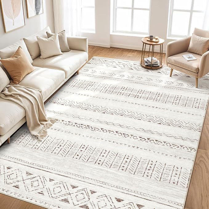 cotiled 7x9 Area Rugs Living Room Rug: Washable Boho Rugs - Image 7