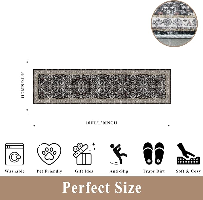 3x12 ft Long Hallway Runner Rug - Image 2
