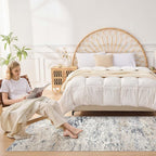 DMOYEST Washable Runner Rug for Hallway: 3x8 Neutral Modern Abstract Low Pile - Image 5