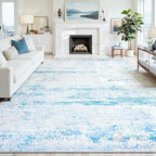 10x14 Area Rugs Washable Rug: Anti-Skid Abstract Modern Living Room Rug Soft - Image 8