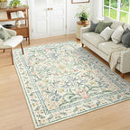 Wonnitar Washable 6x9 Area Rugs, Soft Floral Rug by Wonnitar