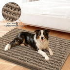 Smiry Dog Door Mat for Muddy Paws 71x46, Absorbent Dirt Trapper, Non-Slip - Image 2