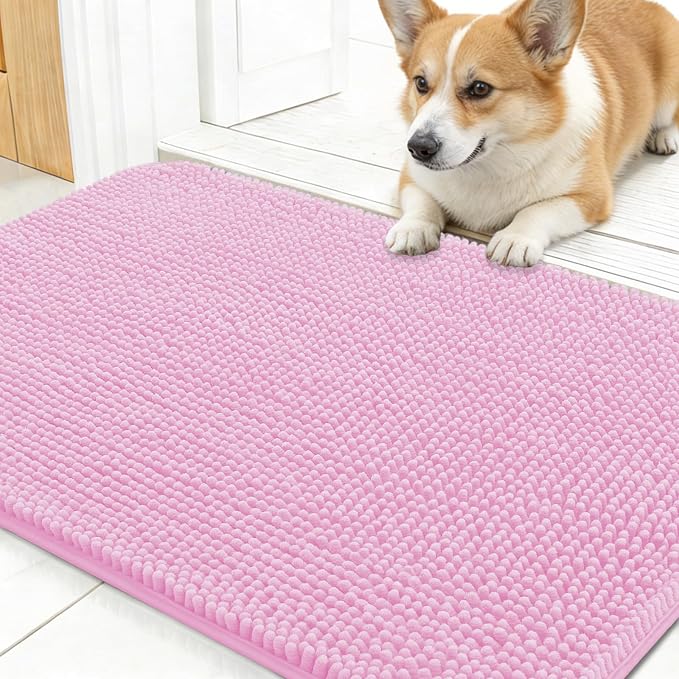 OLANLY Dog Door Mat for Muddy Paws 30x17, Absorbs Moisture and Dirt, Absorbent by OLANLY