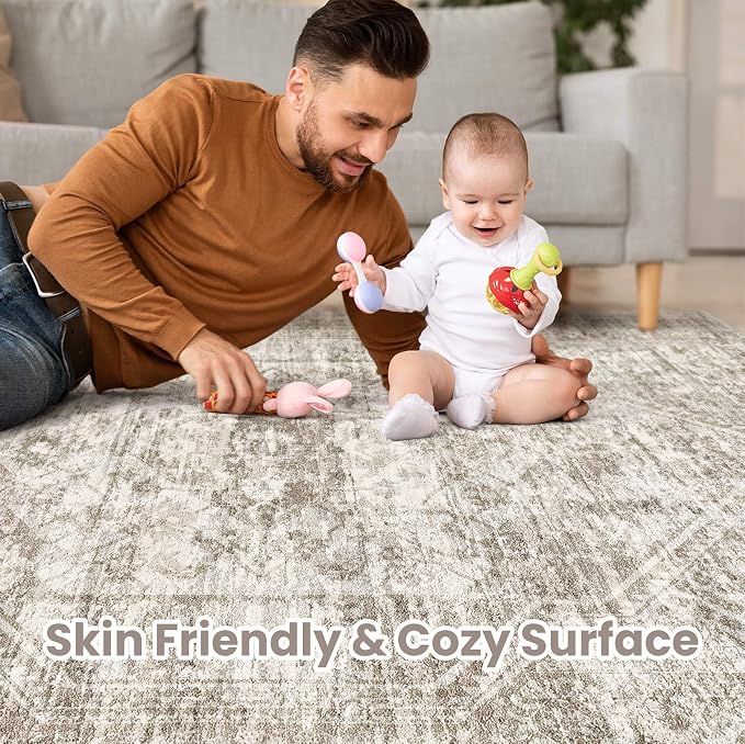Vintage Living Room Area Rug 9x12 - Image 3