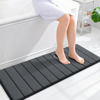 OLANLY Memory Foam Long Bathroom Rugs Runner 47x17, Super Soft Absorbent Bath by OLANLY