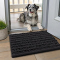 Smiry Dog Door Mat for Muddy Paws 24x16, Absorbent Dirt Trapper, Non-Slip by Smiry