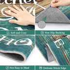 Vaukki Boho Kitchen Rug Sets 3 Pieces, Washable Kitchen Mats - Image 4