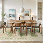 Lessymo Floral Large Area Rug 9x12, Living Room Washable Area Rugs Non Slip - Image 3