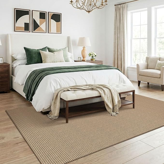 KOZYFLY Washable Area Rug 5x7 ft Rubber Backed Non Slip Rugs - Image 8