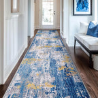RELEANY Washable Area Rugs 2'x10' Non-Slip Modern Abstract Soft by RELEANY