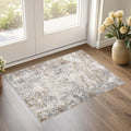 UERMEI 2x3 Entryway Area Rug, Machine Washable Neutral Modern Small Carpet by UERMEI