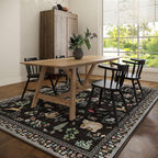 6x9 Area Rugs for Living Room: Washable Rug Vintage Rugs Stain Resistant Non - Image 6