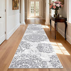 HEBE Hallway Runner Rug 3'x14' Washable Vintage Distressed Area Rugs Non Slip - Image 7