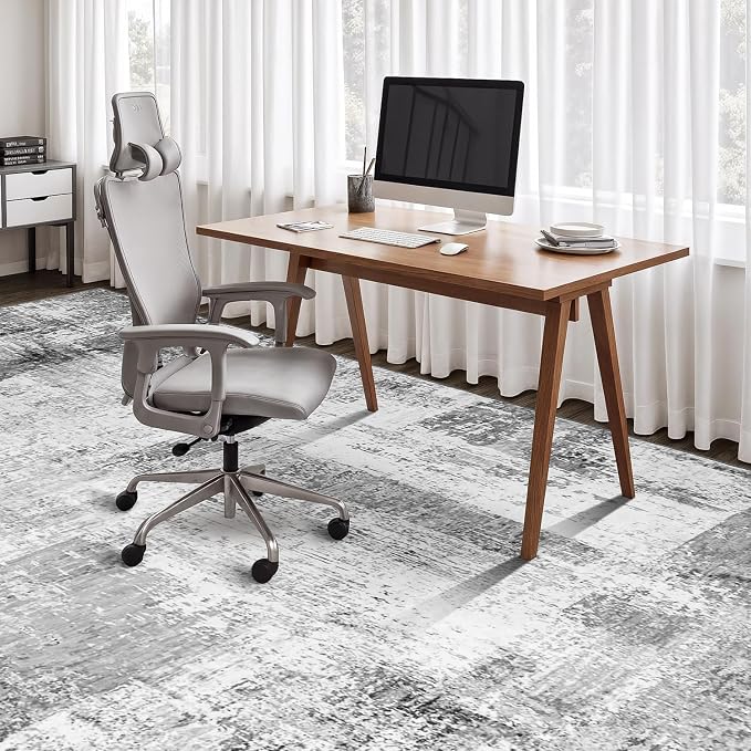 Rugflix 6x9 Large Area Rugs for Living Room, Abstract Washable Rug, Stain - Image 7
